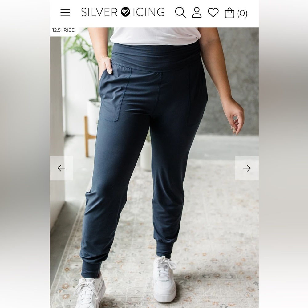 Sporty spice joggers - Silver Icing
